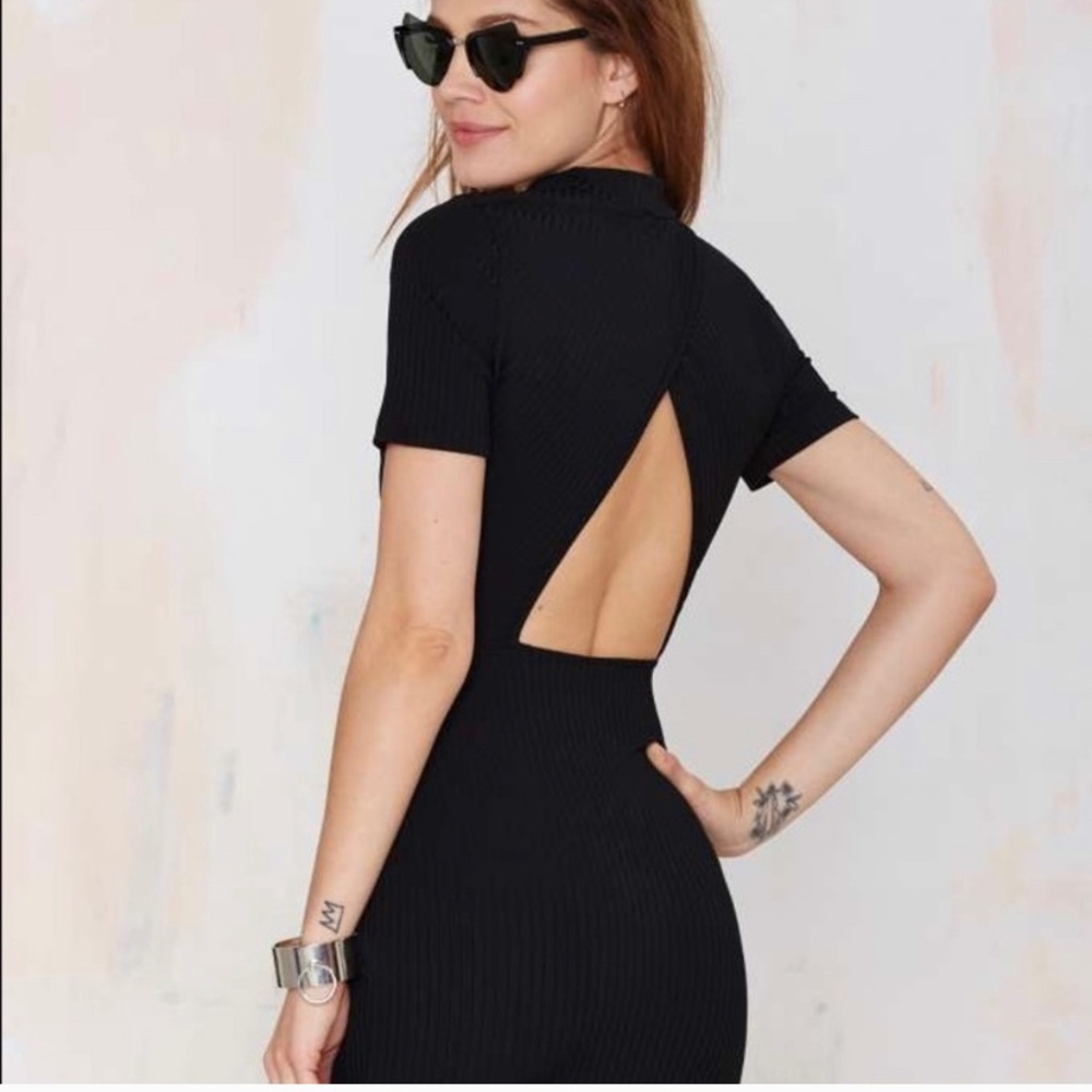 Nasty gal bodycon back cut out dress sz med